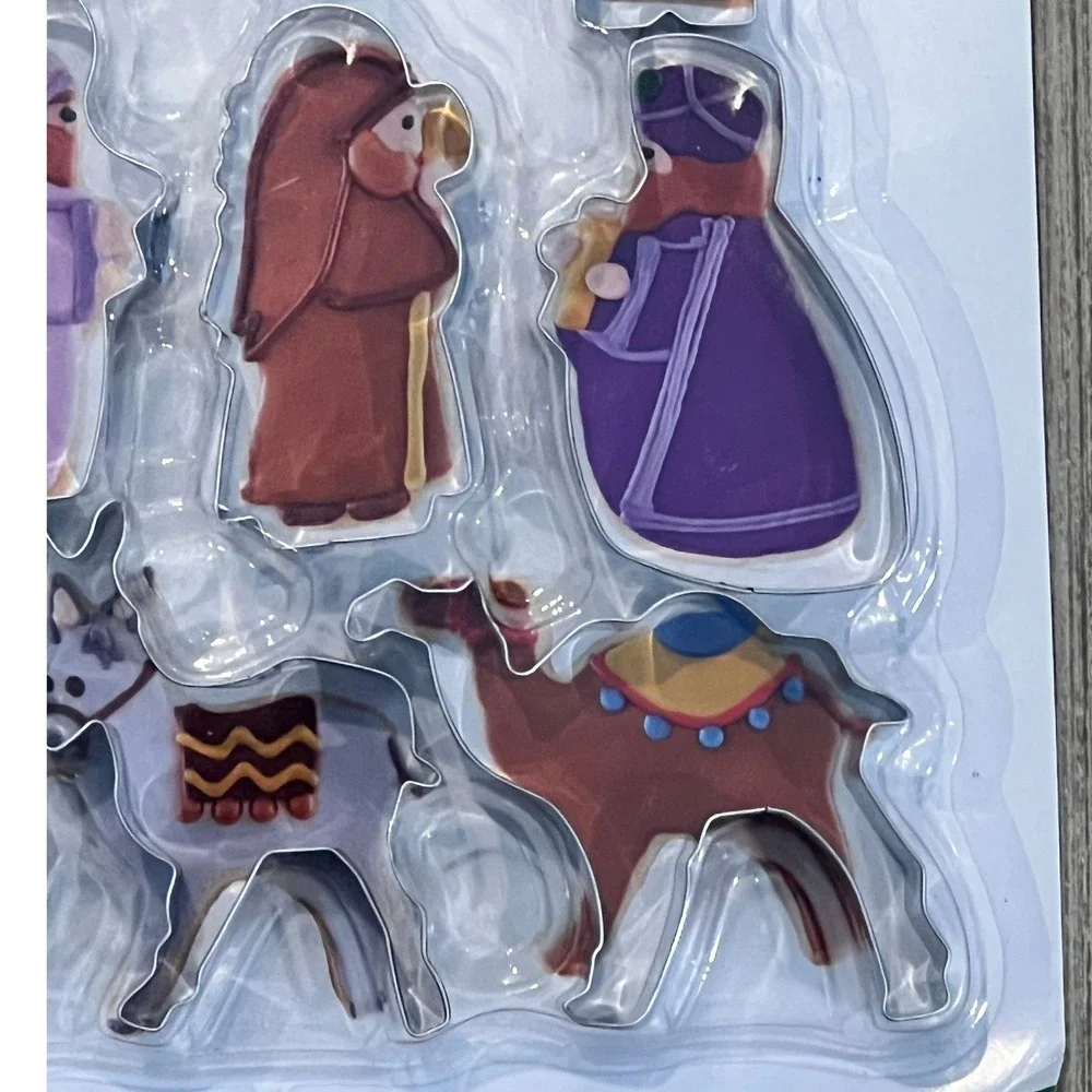 Nativity Cookie Cutters‎ Set 12 Pc Christmas Baking Metal Cutter Hobby Lobby NIP